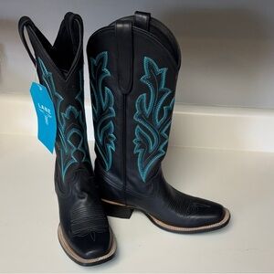 Lane Brand Women's Black and Blue Western Boots